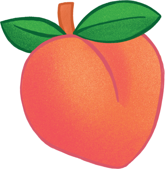 Juicy Peach Illustration